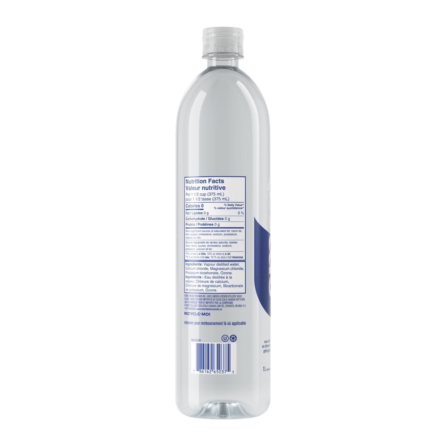 Glaceau Smartwater Bouteille, 1 Liter 1 l