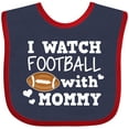thumbnail image 3 of Inktastic I Watch Football with My Mommy Boys Baby Bib, 3 of 4