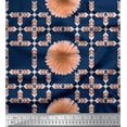 thumbnail image 1 of Soimoi Poly Georgette Fabric Artistic Flower & Arrow African Printed Fabric 1 Yard 52 Inch Wide, 1 of 1
