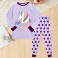 thumbnail image 2 of Gerichy Toddler Baby Girl Fall Winter Clothes Long Sleeved Pullover Shirt + Pants 2Pcs Casual Dailywear & Loungewear Outfits Set for Kids 2T-9T, 2 of 7