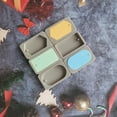 thumbnail image 4 of Naiovety Hermosos postres artesanales grises con molde de silicona rectangular con rombos de 6 agujeros, fabricación fácil de moldes Artesanía, 4 of 6