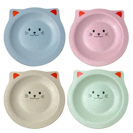 

Cat Dessert Dish 4PCS Cat Dessert Dish Kids Children Snacks Dessert Plate Lovely Dessert Plate