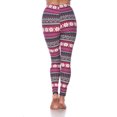 thumbnail image 4 of White Mark Leggings à Imprimé des Fêtes pour Femmes, 4 of 5