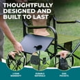 thumbnail image 4 of Bliss Hammocks 24V Heated Directors Seat, Folding Chair w/Battery & 3 Heat Settings, Green, 4 of 11