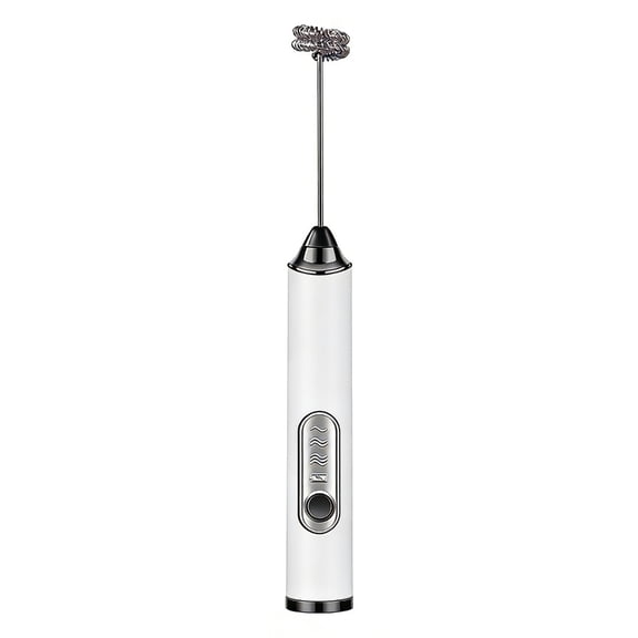 Rechargeable Handheld Milk Frother Wand with Stand,2 Whisks Electric Drink Mixer for Latte Cappuccino Hot Chocolate Eggs