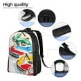 thumbnail image 5 of Cauagu Colorful Abstract Bumper Cars Print Backpacks,Travel Daypack Casual Laptop Backpack Bookbag Fits 15 Inch Computer for Men Women, 5 of 8