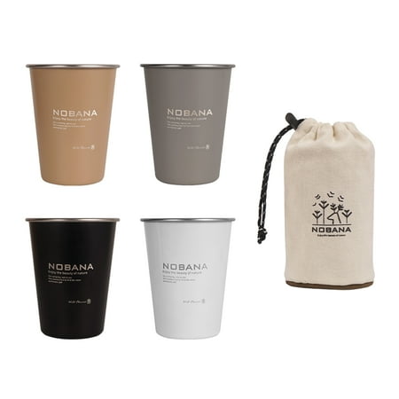 

Megawheels Outdoor Camping Mug 4PCS | 304 Stainless Steel Mug Camping Picnic Barbecue Beer Mug | Portable Outdoor Travel Water Mug