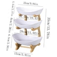 thumbnail image 2 of 3 Tier Countertop Fruit Basket Organizer, Oval bamboo Fruit Basket Kitchen Counter, Fruit Holder for Kitchen Countertop, Tiered Fruit Bowl for Kitchen Countertop, Space-Saving Organizer, 2 of 6