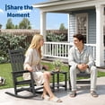 thumbnail image 4 of 2 Pcs Chaise Adirondack, Chaises Adirondack en HDPE, Chaise d'Extérieur Résistante aux Intempéries, Capacité Robuste de 380 Lb, Aucun Assemblage Requis, 4 of 6