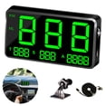 thumbnail image 1 of Universal Hud Heads Up Display Large Screen Digital Speedometer Altitude Speed Projector Film Over Speed Warning for Cars & Other Vehicles, 1 of 1