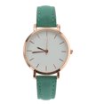 thumbnail image 1 of FELTECHELECTR 1 reloj de pulsera informal de cuero para mujer, reloj de cuarzo para niñas (verde), 1 of 6