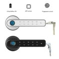 thumbnail image 2 of Door Lock, USB Charging Bluetooth-compatible Door Knobs Lock Smart Fingerprint Password Mechanical Keys Electronic Anti-lock for Apartment ,Easy to Install, 2 of 7