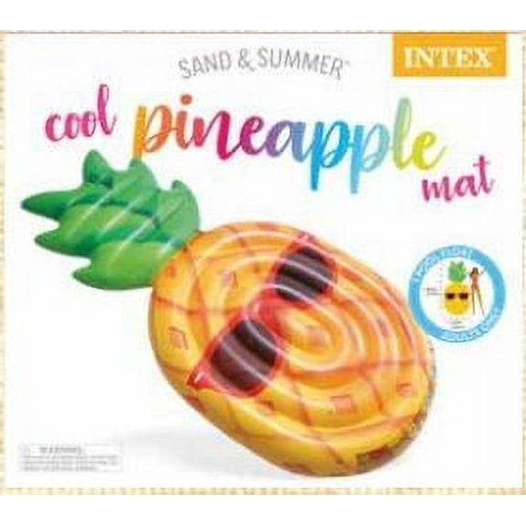 Intex Cool Pineapple Inflatable Swimming Pool Float, Multicolor