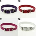 thumbnail image 7 of UDIYO Faux Leather Pure Color Cute Dog Pet Cat Puppy Collar Neck Adjustable Buckle, 7 of 7