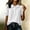 White, variant on Women's Cotton Linen Peter Pan Collar Blouse, Puff Short Sleeve Button Down Casual Summer Tops, Loose Fit Ladies Shirts for Daily Wear S-3XL White