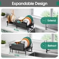thumbnail image 2 of Escurridor de platos Urackify extensible con escurridor para cocina, 2 of 8
