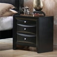 thumbnail image 3 of Briana 2-drawer Nightstand with Tray Black, 3 of 3