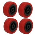 thumbnail image 1 of Unique Bargains Roulettes de Chariot de Planche à Roulettes en PU Diamètre 2 Pouces Remplacement 4 Pcs, 1 of 4
