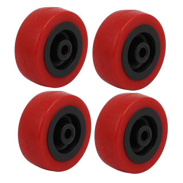 Unique Bargains Roulettes de Chariot de Planche à Roulettes en PU Diamètre 2 Pouces Remplacement 4 Pcs