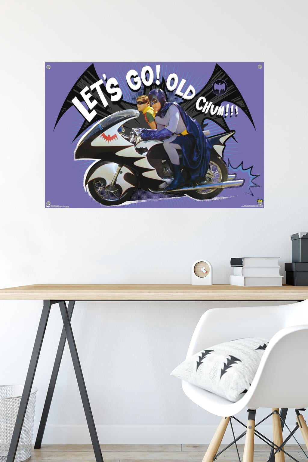 DC Comics TV - Batman TV Series - Batcycle Wall Poster with Push Pins, 22.375" x 34"