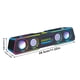 thumbnail image 3 of Altavoces Bluetooth con Subwoofer Altavoz de Escritorio Portátil, Alta Calidad, Gran Volumen, Altavoz de Bajo Pesado, Conexión Por Cable Al Altavoz Bluetooth, con Iluminación Brillante Altavoces Bluet, 3 of 3