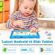 Newest 2026 Kids Tablet, 10 inch Android 15 Tablet for Kids, 8GB+32GB/1TB Toddler Tablet with Shockproof Case, 6000mAh Battery, Google Kids Space Parental Control, IPS Touchscreen Dual Cameras, Games