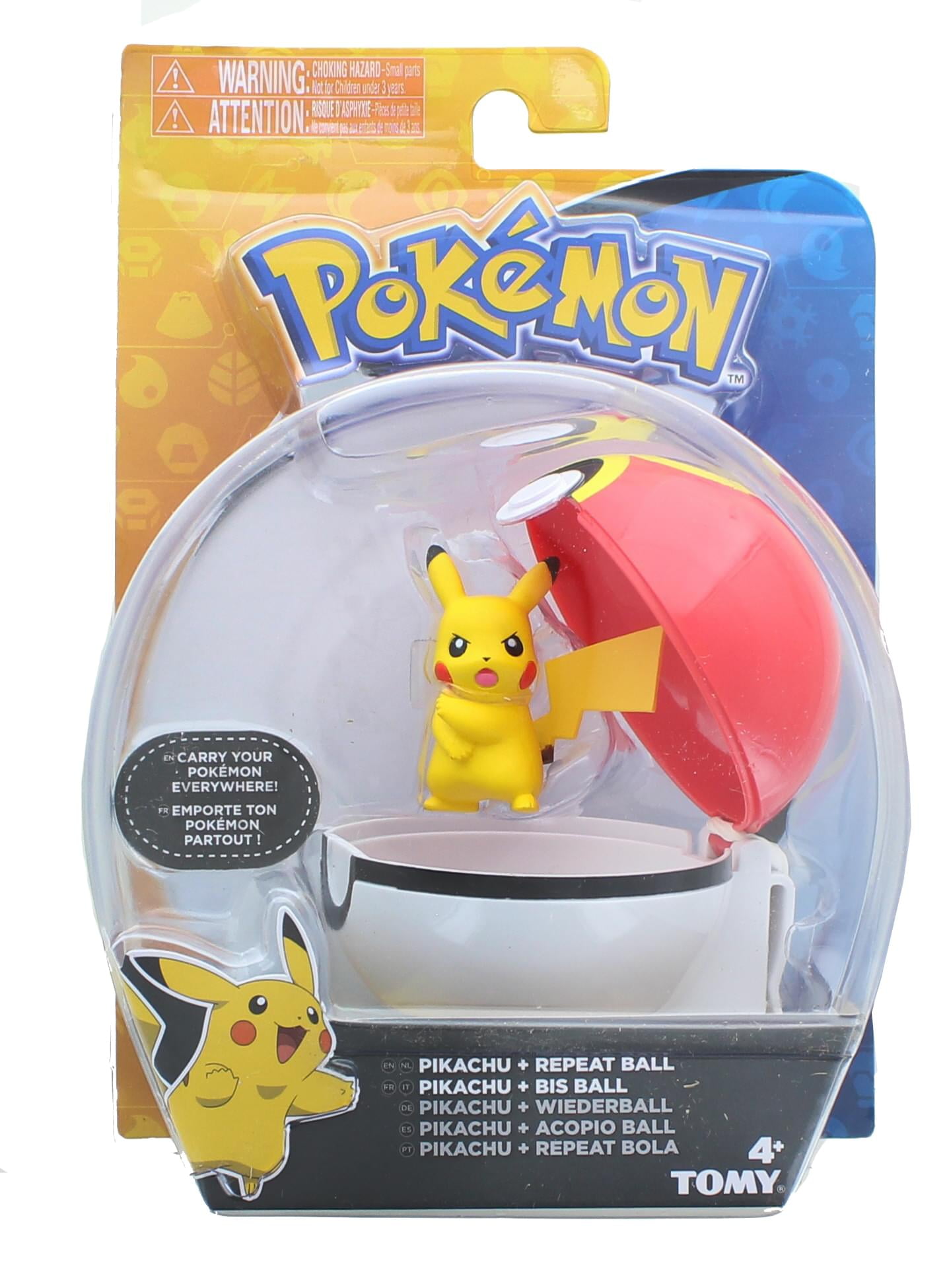 2017 TOMY Pokemon Clip 'n' Carry Poke Ball Belt Pikachu for sale online 
