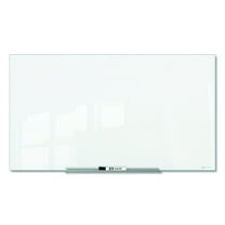 Quartet InvisaMount Magnetic Glass Dry-Erase Board 48 x 72 White Surface