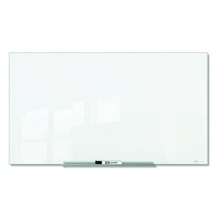 Quartet InvisaMount Magnetic Glass Dry-Erase Board 72 x 48 White Surface