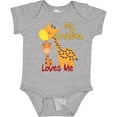 thumbnail image 3 of Inktastic My Grandma Loves Me Giraffe Boys or Girls Baby Bodysuit, 3 of 5
