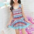 thumbnail image 7 of YunPes Toddler Baby Girls Swim Dress Bathing Suit Beach Swimwear with Cap Girl Bikini Swimsuit, 7 of 7