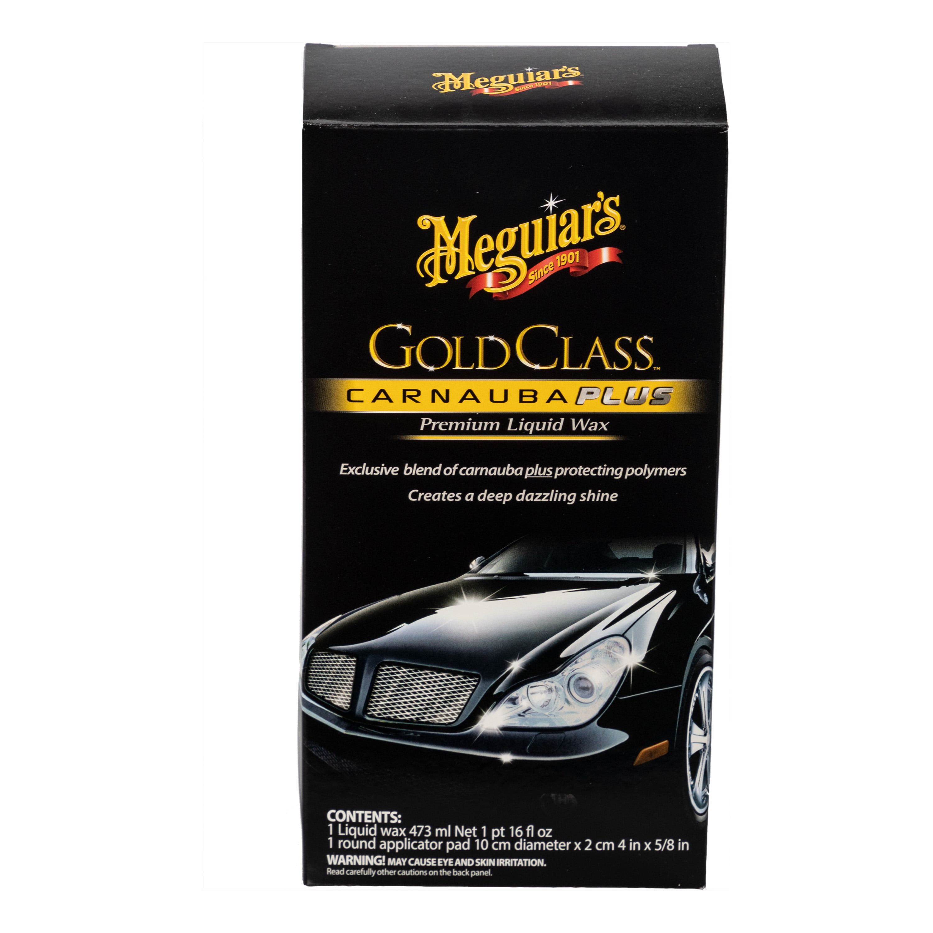 (2 pack) Meguiar's Gold Class Carnauba Plus Premium Liquid Wax,G7016, 16.0 fl oz