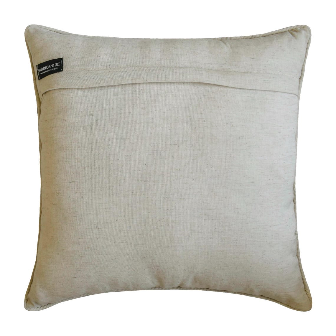 Boucle Embroidery Olive Green Decorative Throw Cushion Cover 65x65 cm Set of 2 Contemporary Linen Pillow Cover Geometric | Textured, Tufted, Maze Pillowcases for Couch, Sofa & Bed - Earth Maze