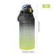 thumbnail image 5 of Botella de agua, botella de bebida deportiva sin Bpa con marca de tiempo y cubierta de bloqueo, botella de agua de plástico a prueba de fugas (amarillo negro, 2 L), 5 of 5