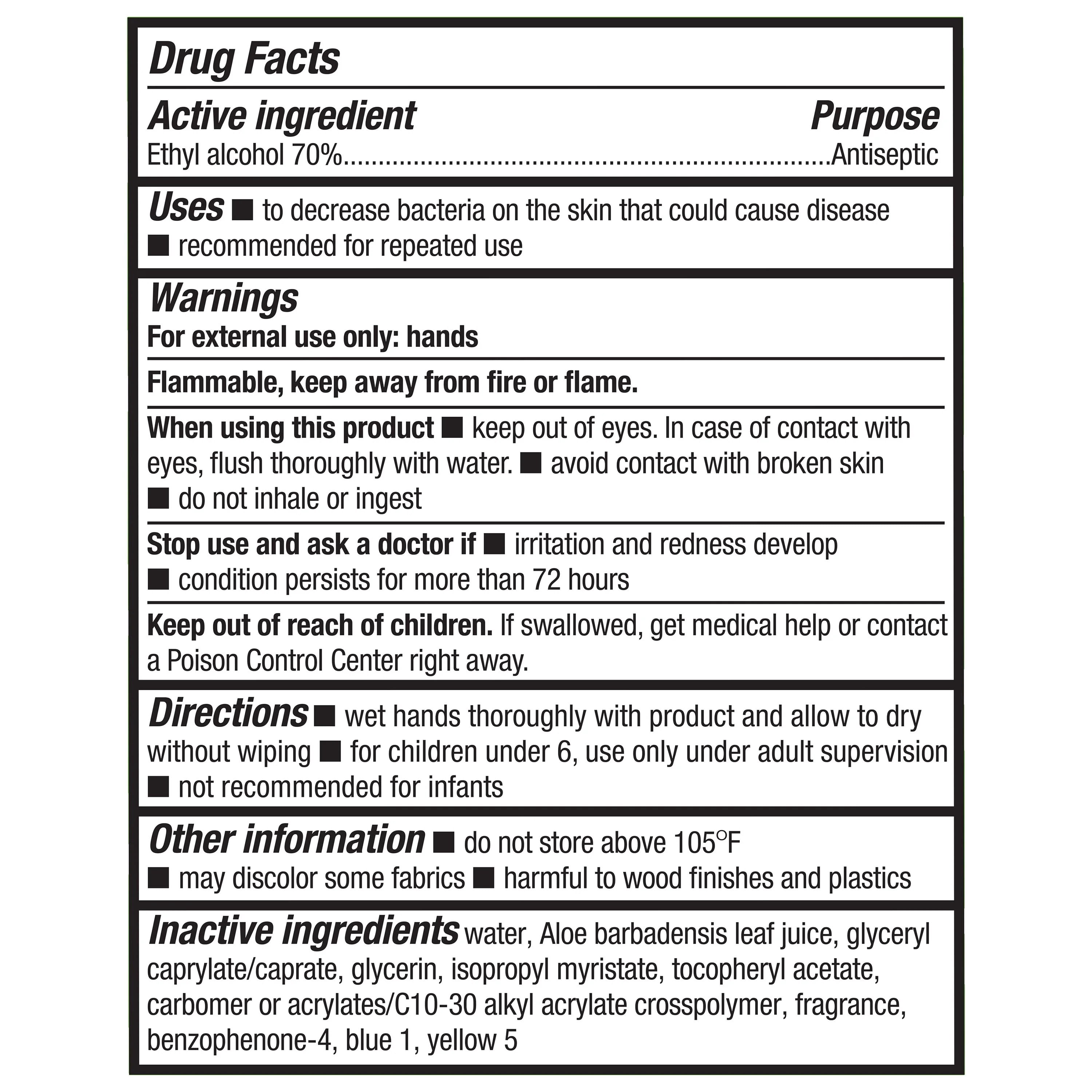 (2 pack) Equate Advanced Hand Sanitizer with Aloe, 60 fl oz