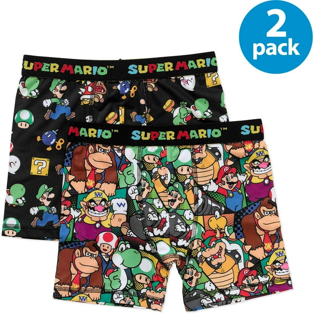 Super Mario Bros. Super Mario Boys Boxer Brief 2Pack