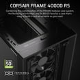 thumbnail image 2 of Estuche para PC Corsair 4000D RS con marco modular de alto flujo de aire negro, 2 of 9