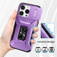 thumbnail image 3 of Funda para GANGXUN iPhone 16 Pro Max - Soporte metálico, Función magnética, Morado, 3 of 5
