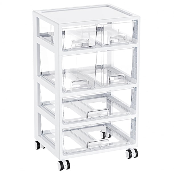 Organizador de almacenamiento Vtopmart, cajón de plástico, 4 niveles y 6 cajones