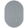 thumbnail image 2 of Safavieh Courtyard Finnian Solid Indoor/Outdoor Area Rug, Gray/Navy, 5'3" x 7'6" Oval, 2 of 13
