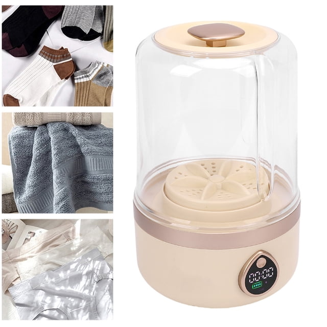 Mini Lavadora Portátil, Ropa Interior de Ropa Interior Múltiple Compacto 2 Engranajes para El Dormitorio