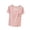 Pink, variant on Summer Tops for Women Short Sleeve Solid Color Round Neck Pocket Detail Casual Modal Cotton Polyester Blouse Pink XXL