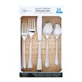 thumbnail image 2 of Mainstays Connor 20 Piece Stainless Steel Flatware Set, Service for 4, 2 of 21