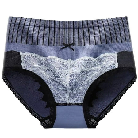 

Sayhi High Soft Waisted Control Underwear Cotton Tummy Ladies Women Pantie Briefs Sexy Cop Cosplay Black Garter