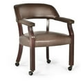 thumbnail image 1 of Steve Silver Chaise de Capitaine de Tournoi avec Roulettes, Brun, 1 of 6