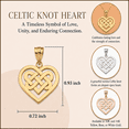 thumbnail image 2 of 10k Yellow Solid Gold Celtic Knot Woven Heart Pendant / Necklace (16 Inches), 2 of 5
