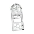 thumbnail image 4 of Geometric Ruler Craft Drawing Rulers Portable Drawing Template Ruler Mathematics Learning Template for Woodworking Writing Office Supplies Style B, 4 of 8