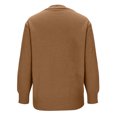 thumbnail image 7 of Women's Button Up Long Sleeve Cardigan Lightweight Knit Open Front Sweater Jacket Soft Comfy Casual Daily Wear | CSEONE,Brown L, 7 of 7
