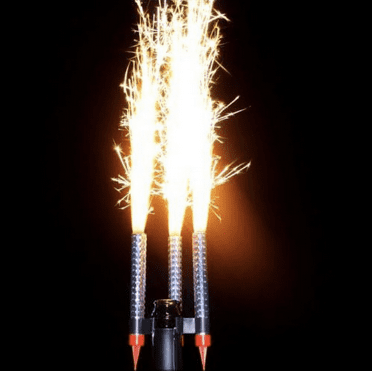 6ct Silver Glitter 8” Tall Large Birthday Wedding Bottle Service Party Sparkling Candle Cake Candles