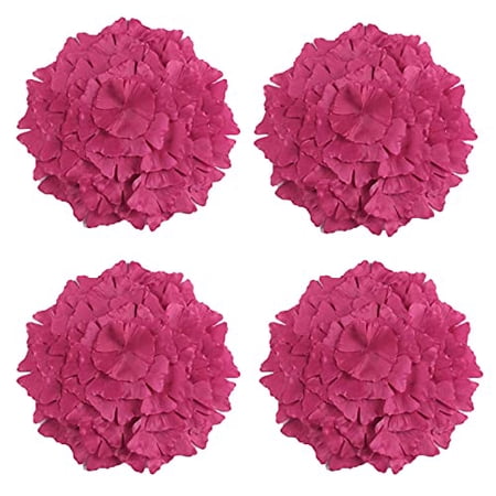Fennco Styles Unique Ginkgo Leaf Placemats 14 Inches Round Set of 4 – Plum Modern Traycloth Table Mats for Home Dining Room Décor Banquets Indoor & Outdoor and Special Events